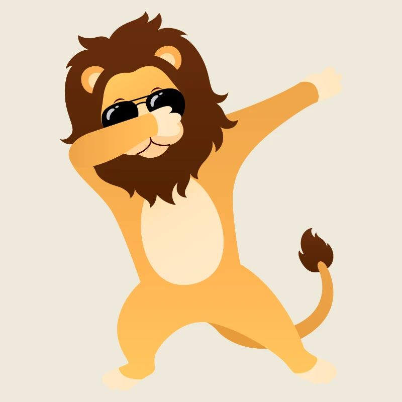 Dabbing Lion With Sunglasses - Cool Gift