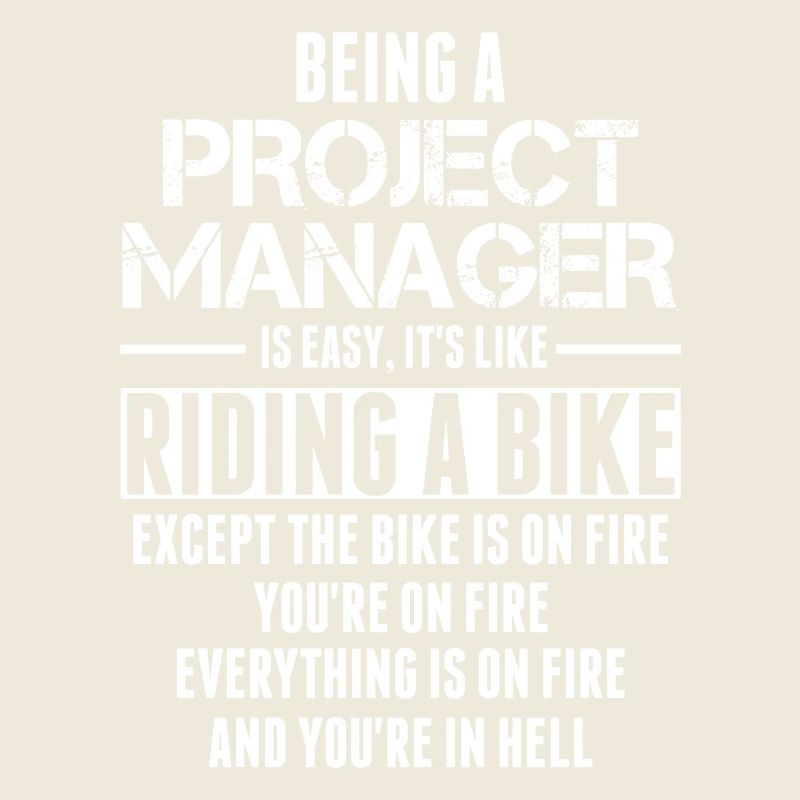 Being A Project Manager Is Easy Its Like Riding A