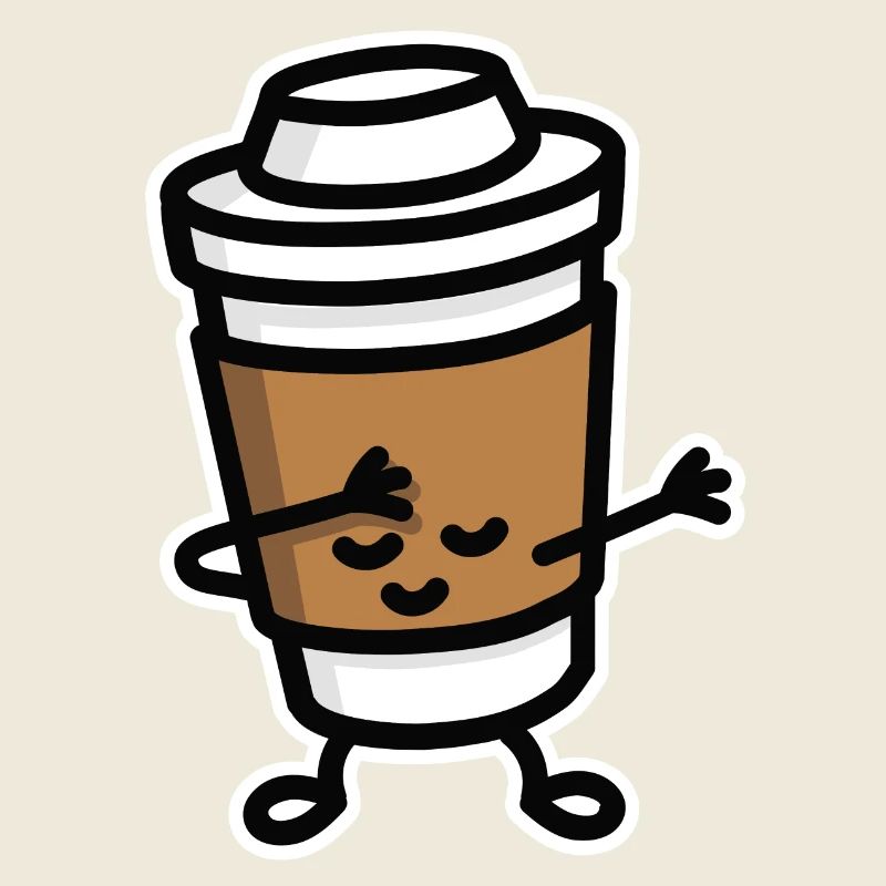 Dab / dabbing cardboard coffee cup