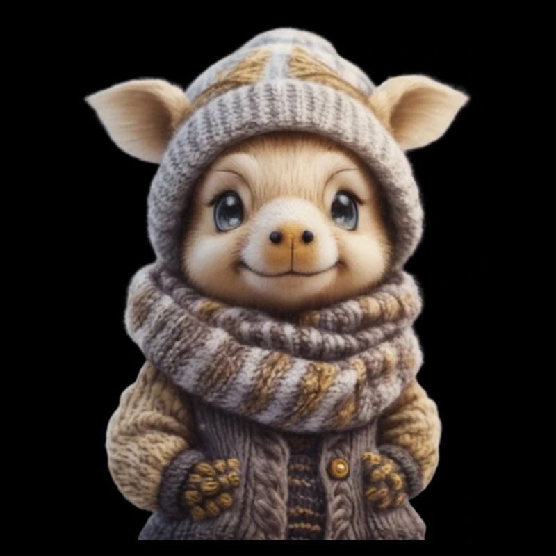 Niedliches Wintertier