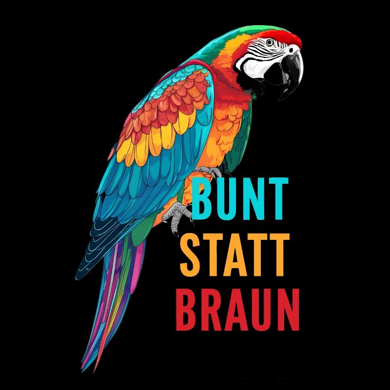 Papagei - bunt statt braun