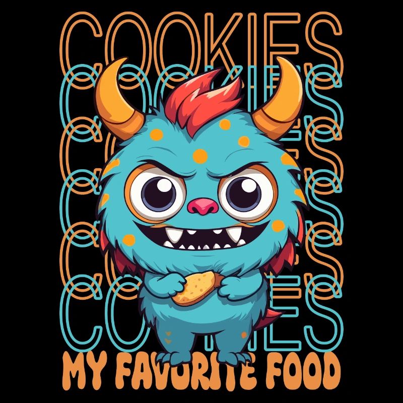 Monstre de biscuit sucré