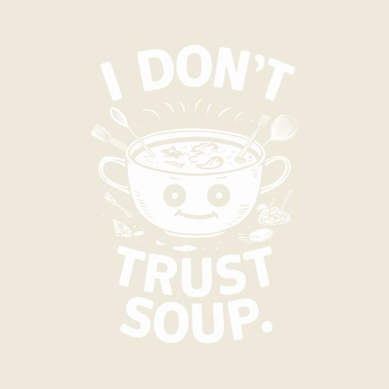 I don't trust soup, funny soup, soup lovers