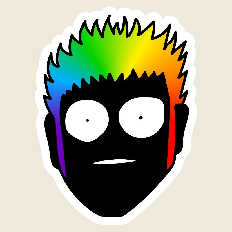 Schockiert mit großen Augen : Sticky Queer Pride