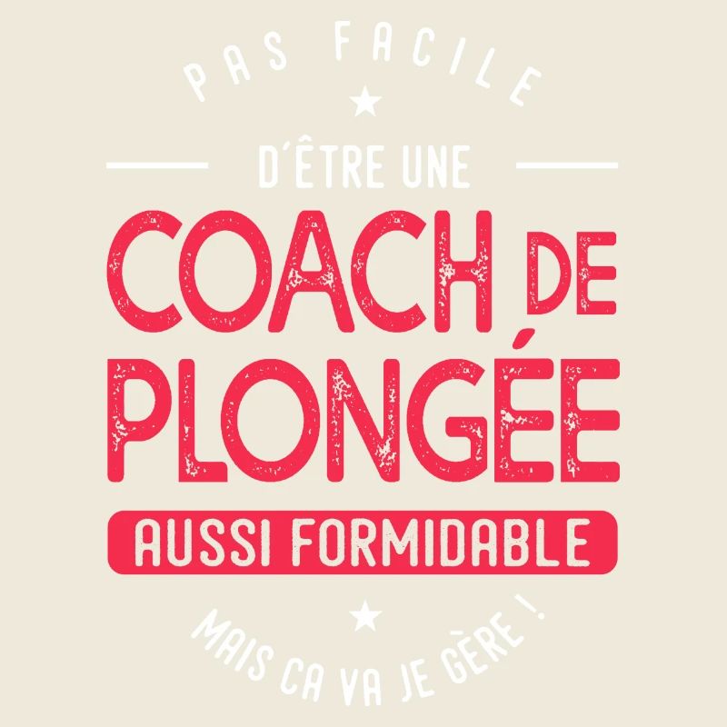 coach Plongée formidable cadeau femme plongée