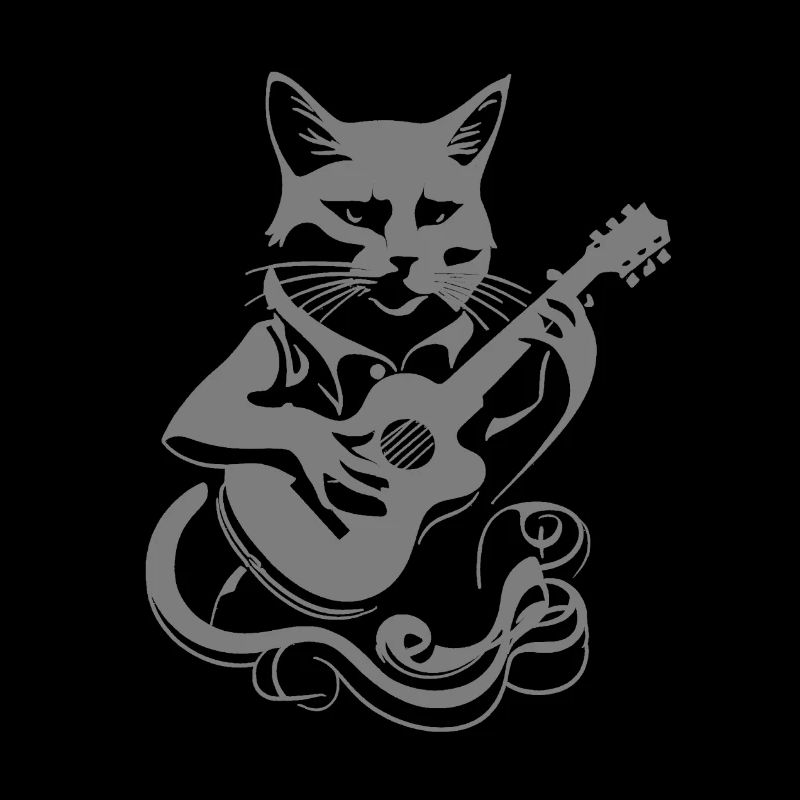 Power cat steampunk blanc