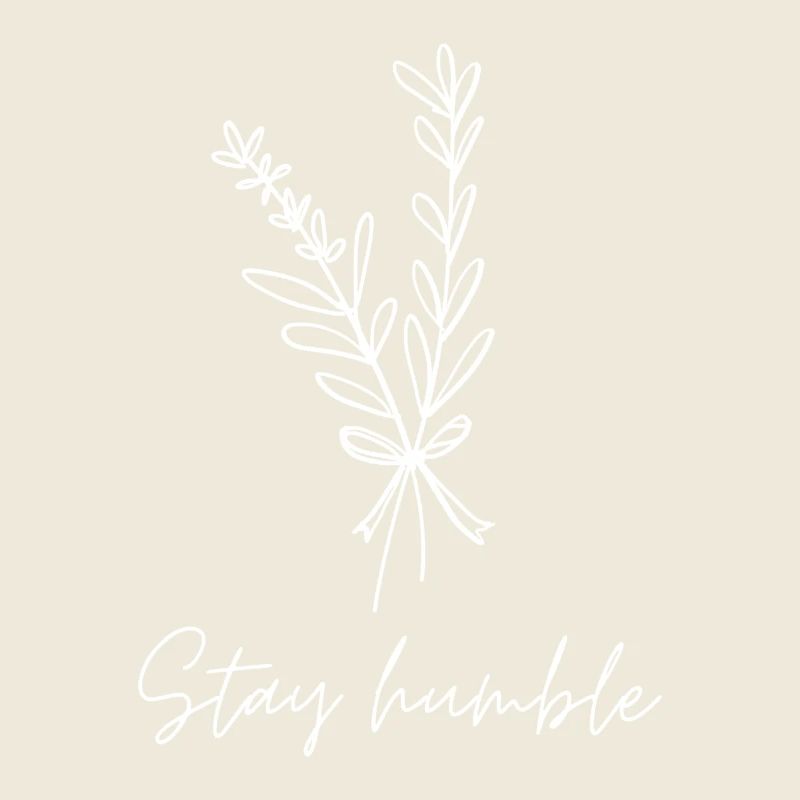 Restez humble illustration minimaliste