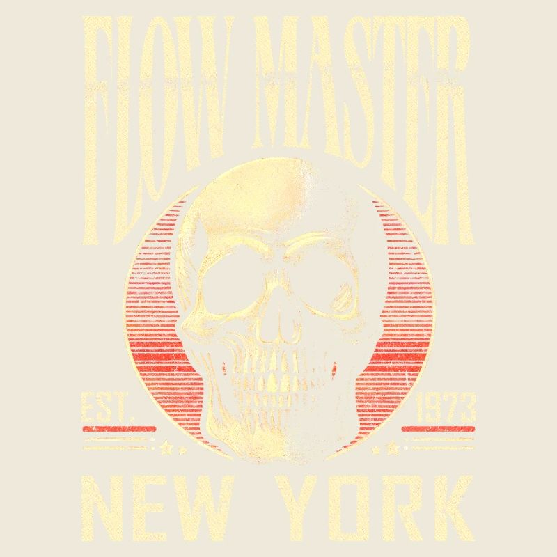 Flow Master Skull 1973 New York Rétro Vintage