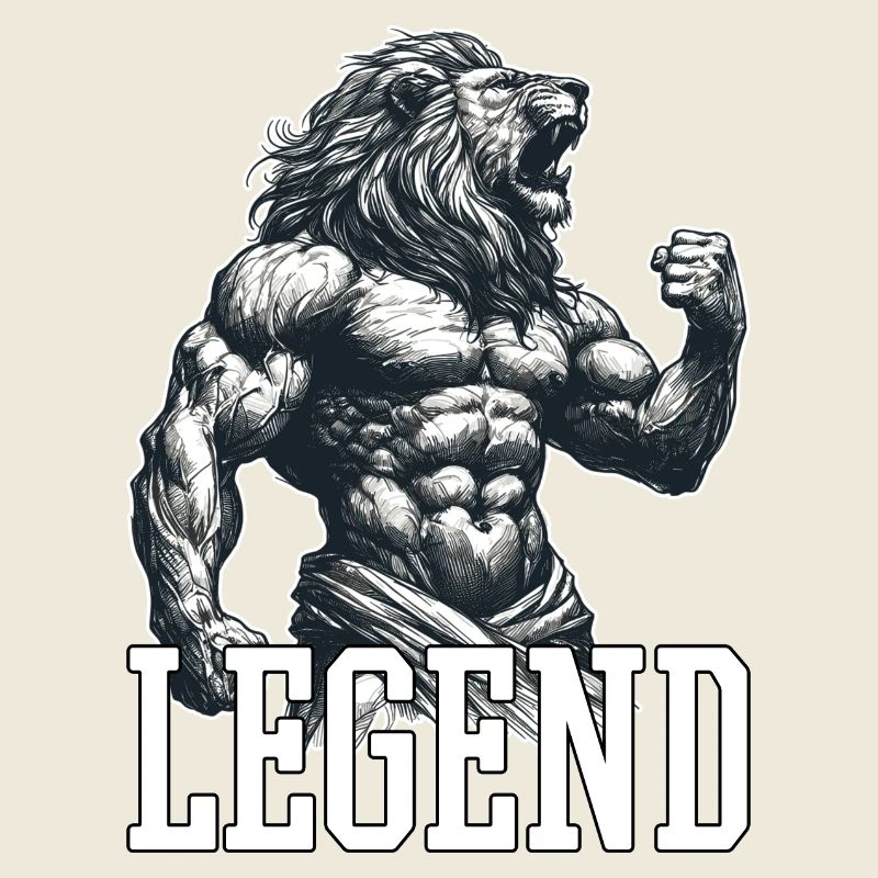 Legende Löwe Motivation Kämpfer Geschenk