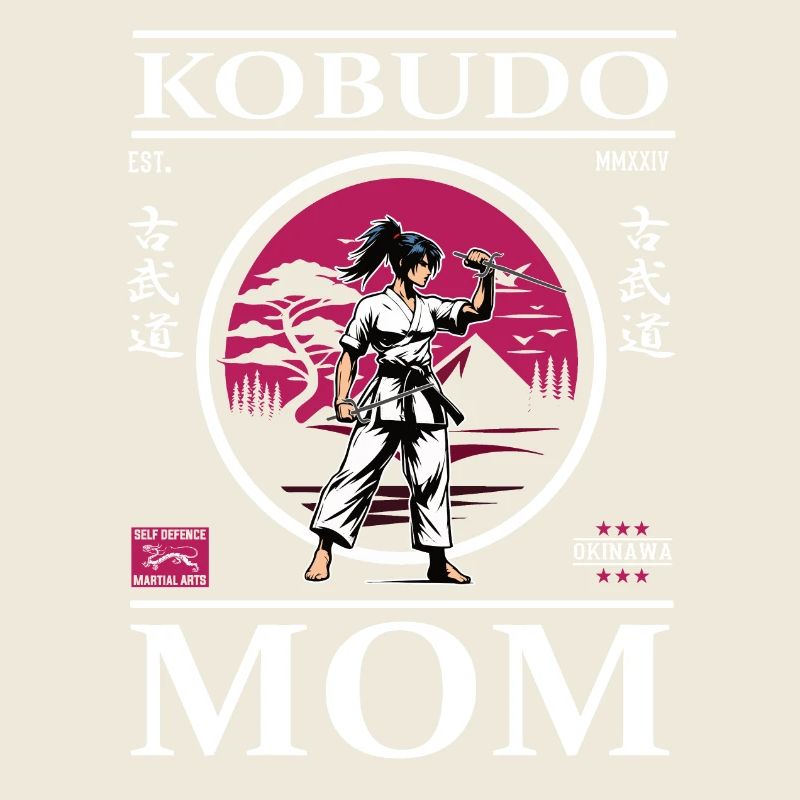 Kobudo Mom - Waffenkunst Mutter Design
