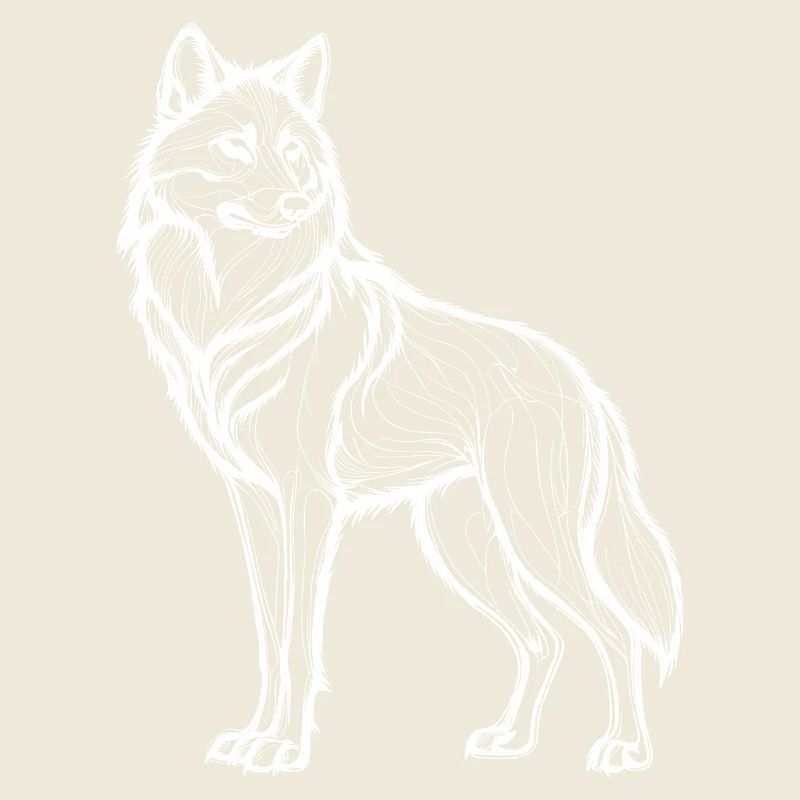 majestätischer Wolf