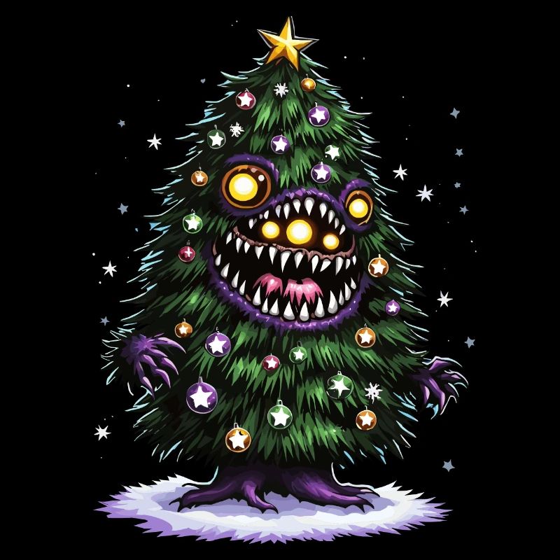 Weihnachtsbaum Monster