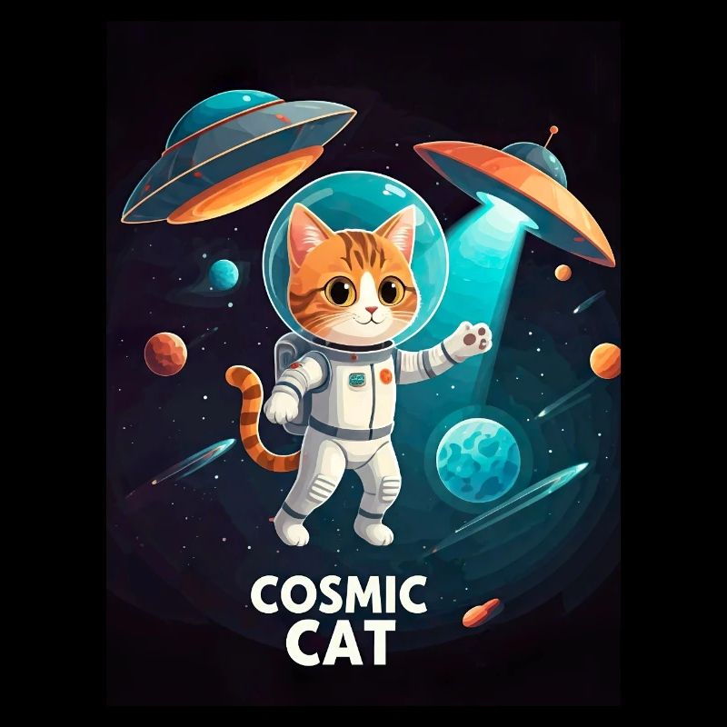 Cosmic Cat – Space Astronaut Cat