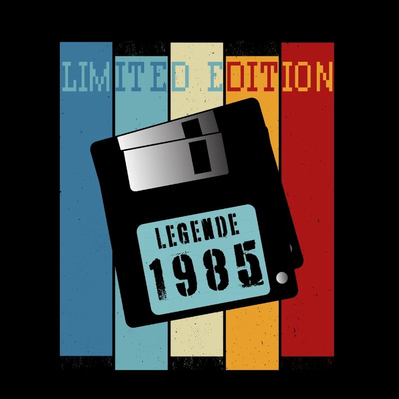 Vintage Diskette IT Geschenk 40. Geburtstag & 1985