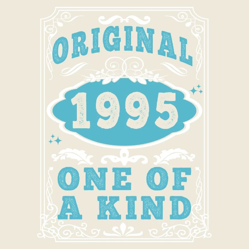 Original 1995 Vintage retro. Tshirt anniversaire 2