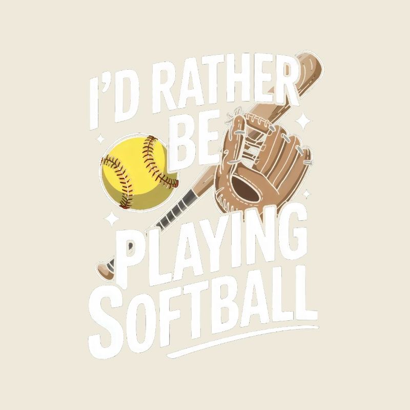 Je préfère jouer la saison de softball drôle