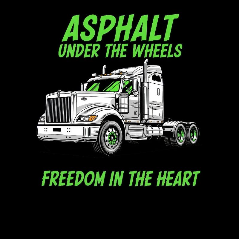 Trucker Herz: Asphalt unter den Rädern