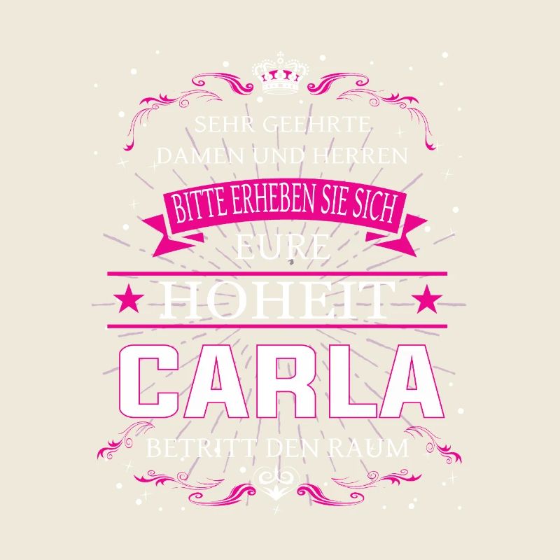 Votre Altesse Carla entre dans la pièce
