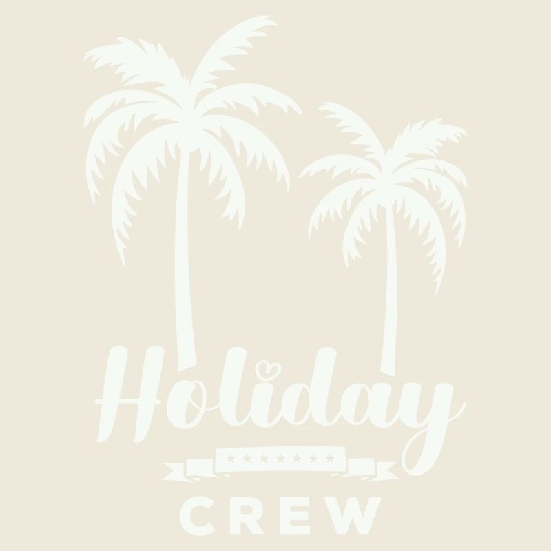 Holiday Crew Palm Design