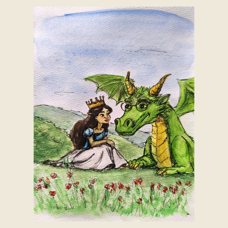 Prinzessin und Drachenwiese Bund
