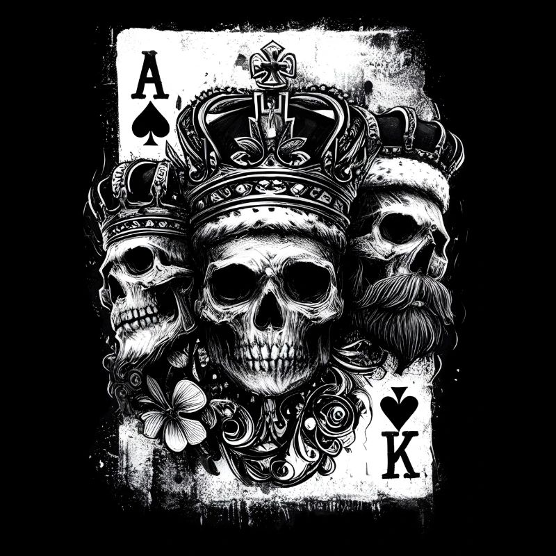 Rois du crâne de poker