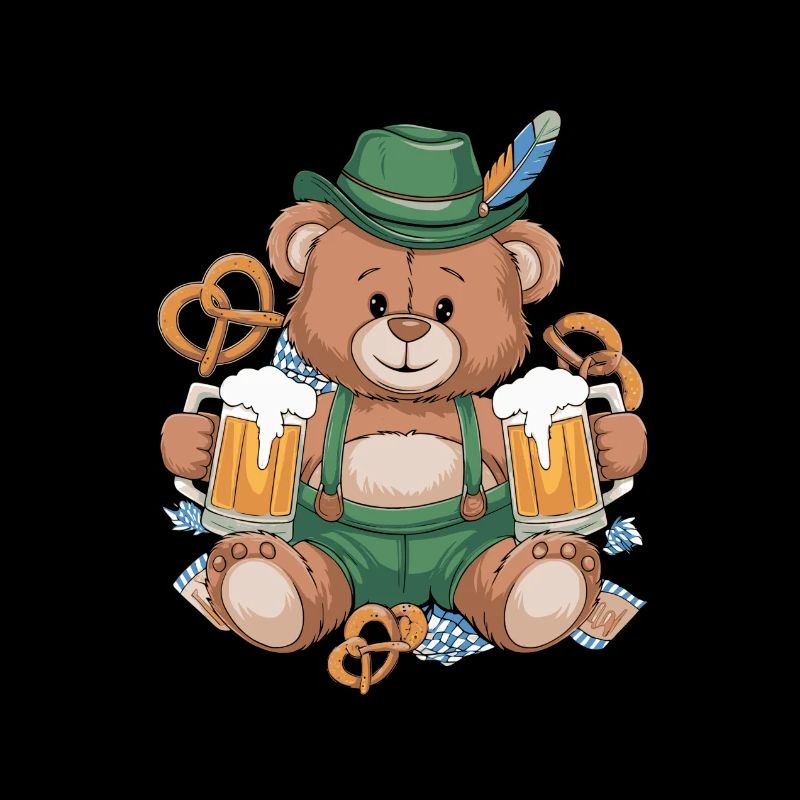 Bär Bier Bretzeln Bayern