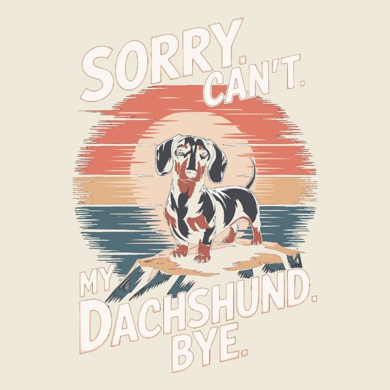 Dackel Spruch Vintage