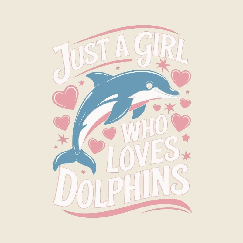 Süßer Delfin Spruch Mädchen Frauen