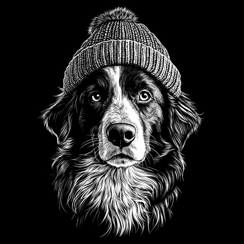 Australian Shepherd Bobble Hat Dog Dog Aussie