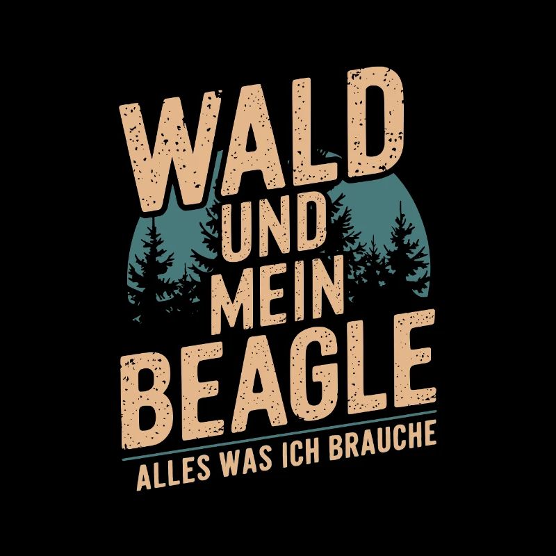Wald und mein Beagle