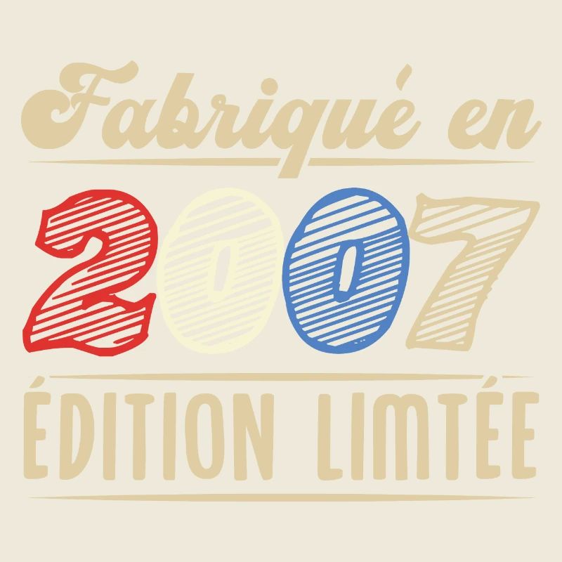 Fabriqué en 2007, Vintage cadeau d'anniversaire