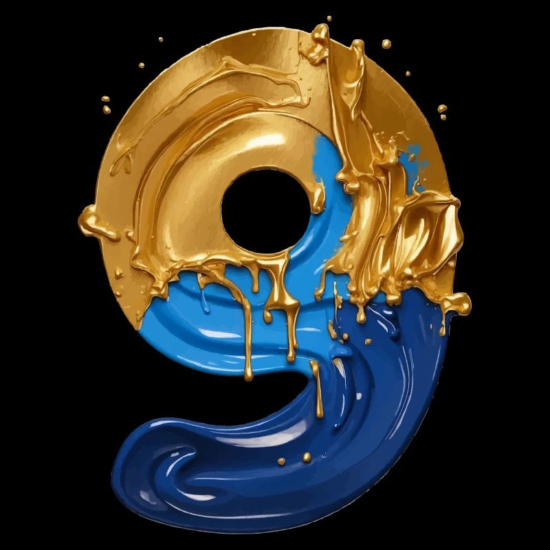 NO. 9 NUMBER 9 COOL 9TH BIRTHDAY