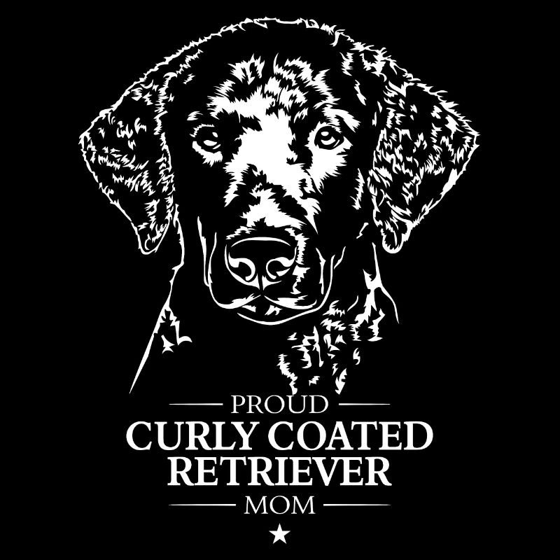 Curly Coated Retriever Mom Dog Dog Wilsigns