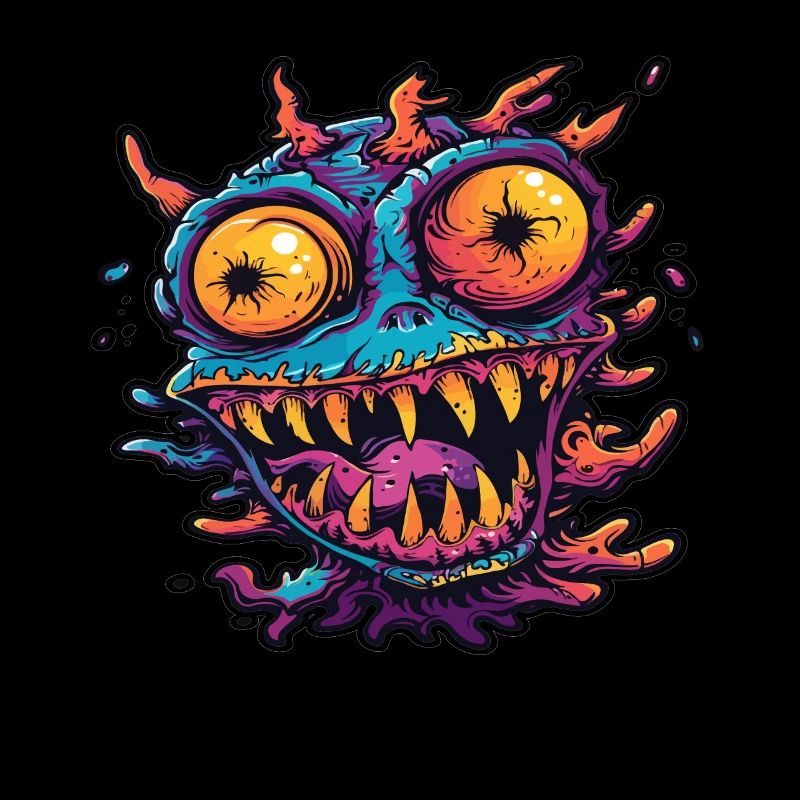 Halloween gruseliges Monster Teufel Dämon Geschenk