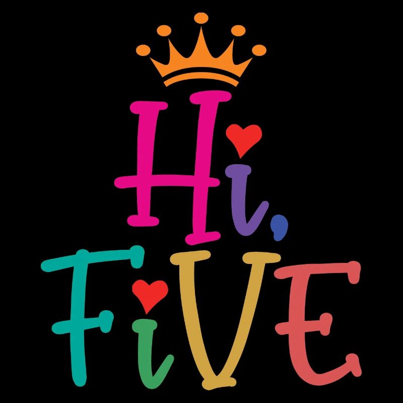 5. Geburtstagsgeschenk für Mädchen Hi Five Turning Age 5