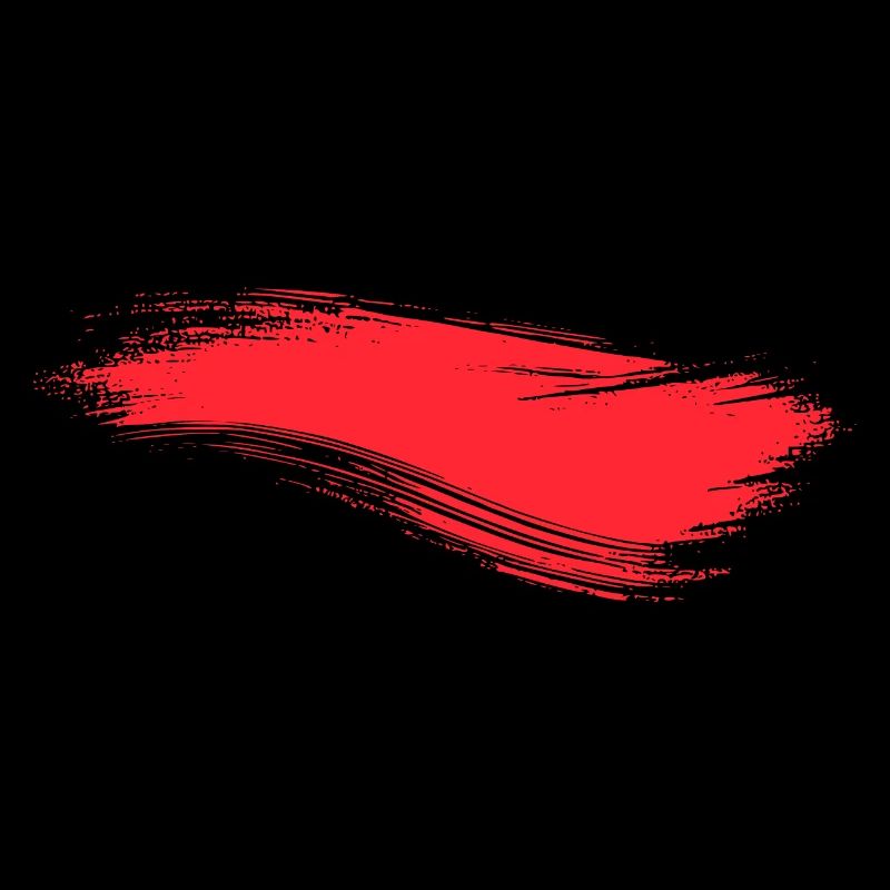 Brushstroke Line Red