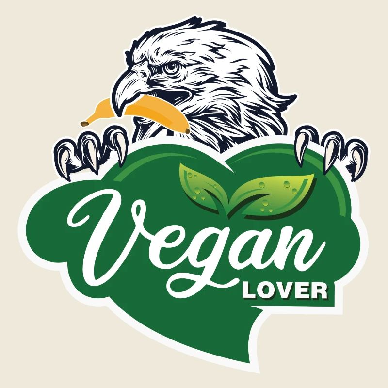 Vegan Lover Eagle Graphique