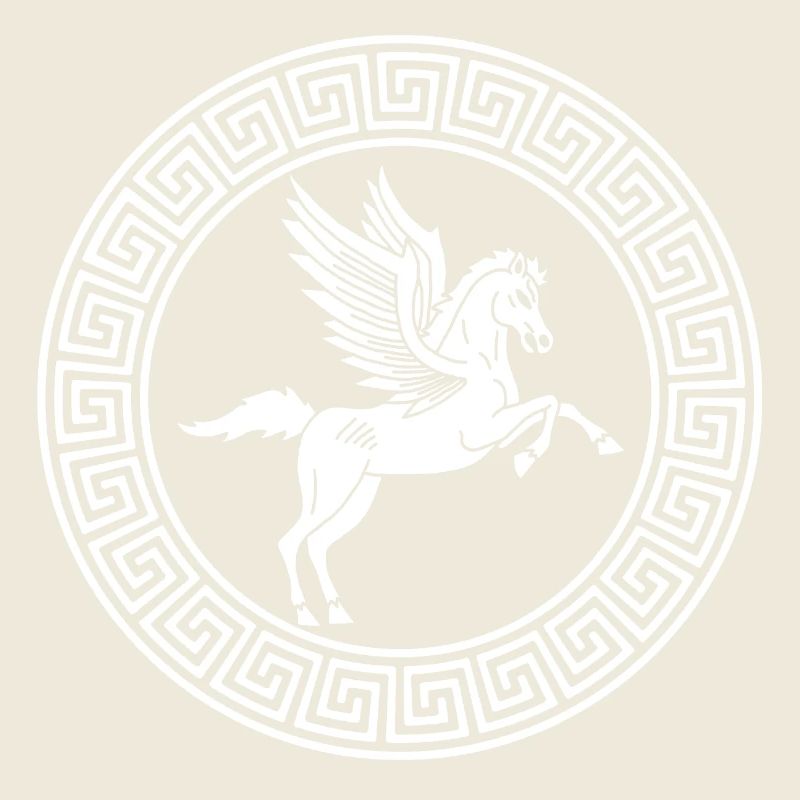 Symbol des Pferdes Weisser Pegasus
