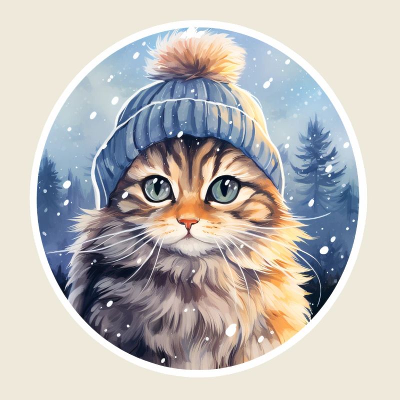 Cat in winter