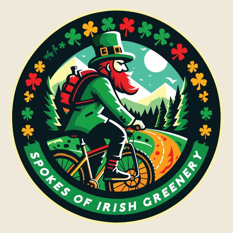 Irisches St. Patrick's Day Radsport-Abzeichen