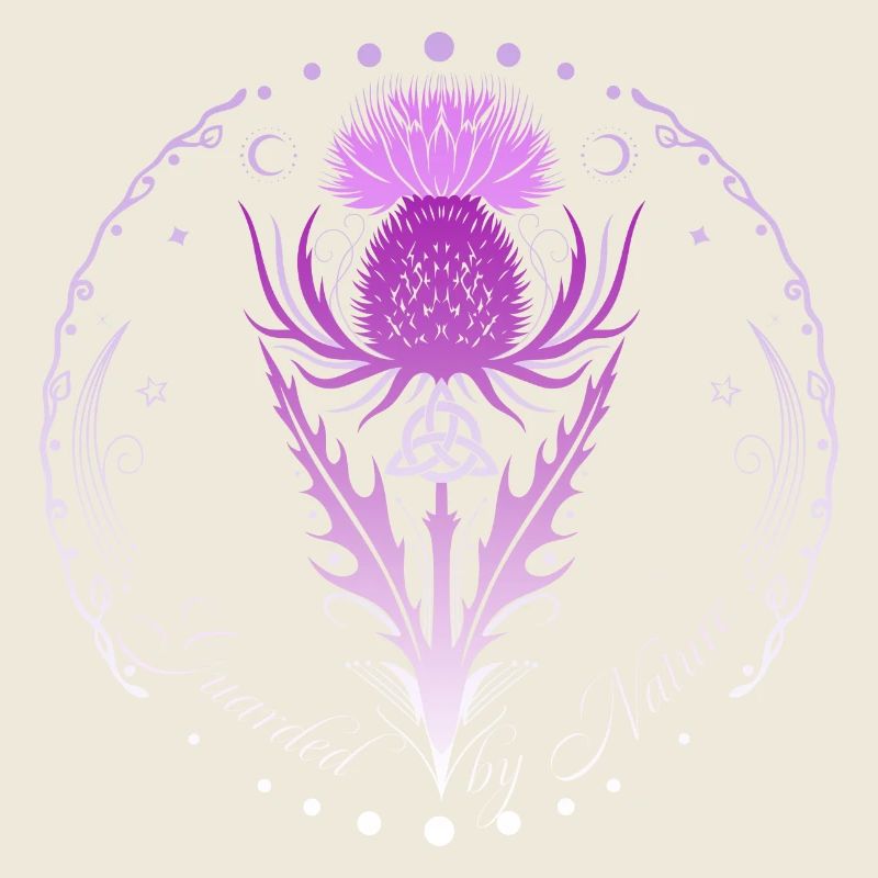 Distel mit Triquetra Guarded by Nature