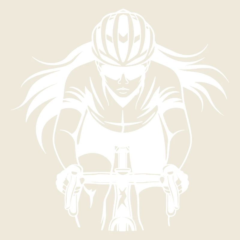 Female cyclist Drawing
