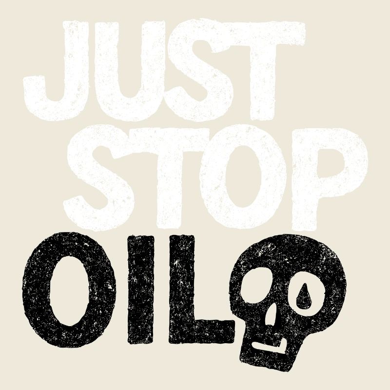 Graphique audacieux de protestation « Just Stop »