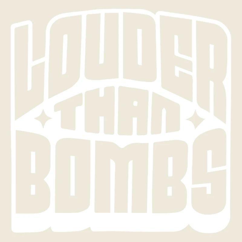 Louder Than Bombs Typographie audacieuse