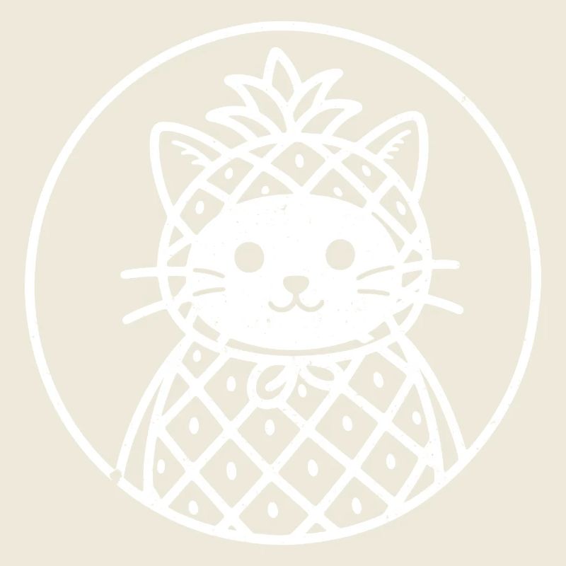 Katzenananas Stil Illustration