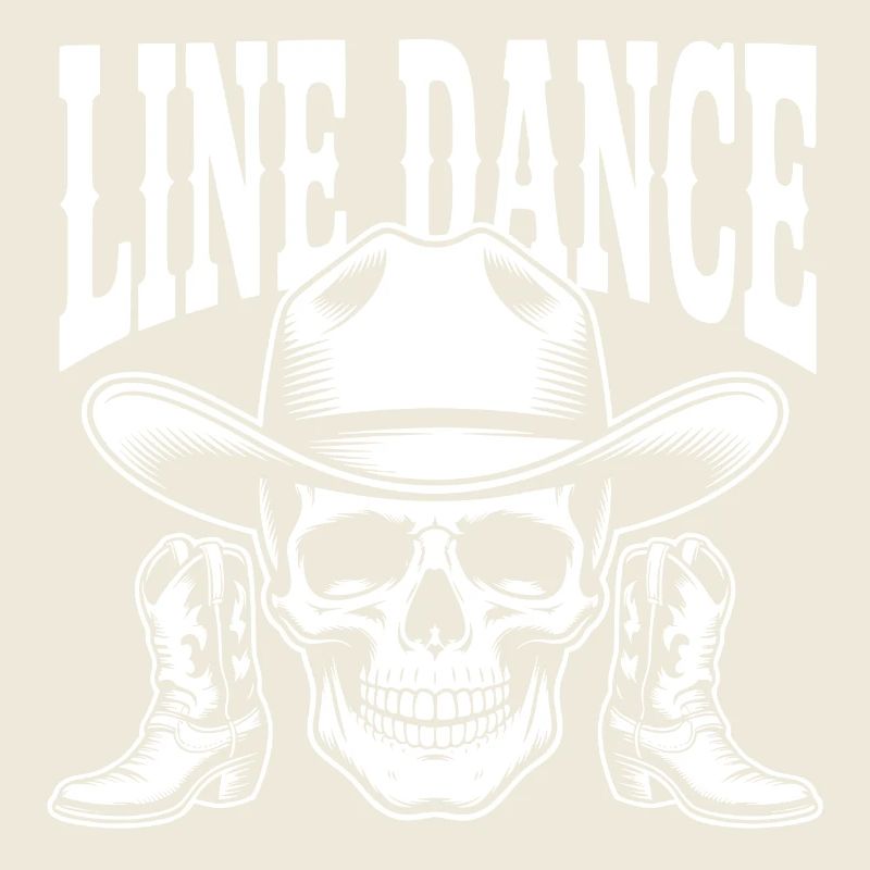 Line Dance Skull Cowboy Boots
