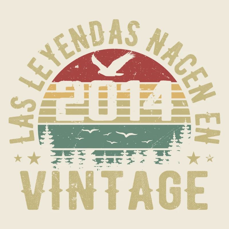 Legenden sind geboren 2014 Geburtstagsgeschenk 2014