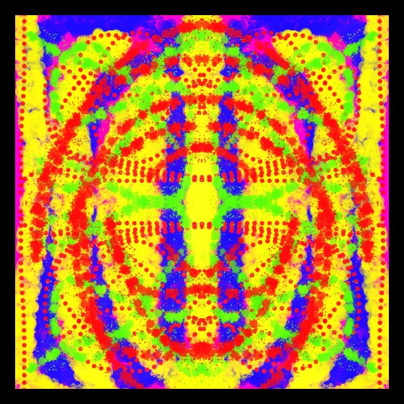 Abstract yellow and blue design