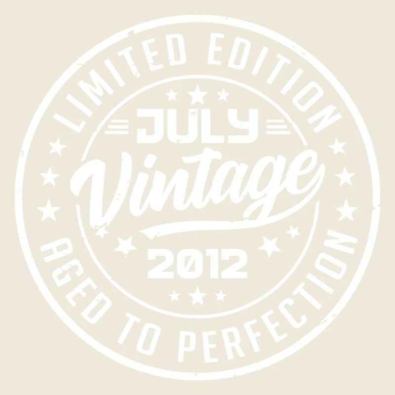 Made In July 2012 Vintage Anniversary 2012