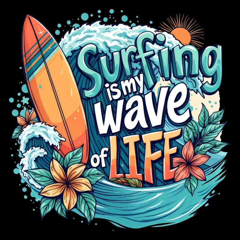 Surfing is My Wave of Life – Surfer & Ocean